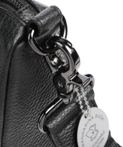 Mellow Leather Umhängetasche genarbtes Kalbsleder schwarz