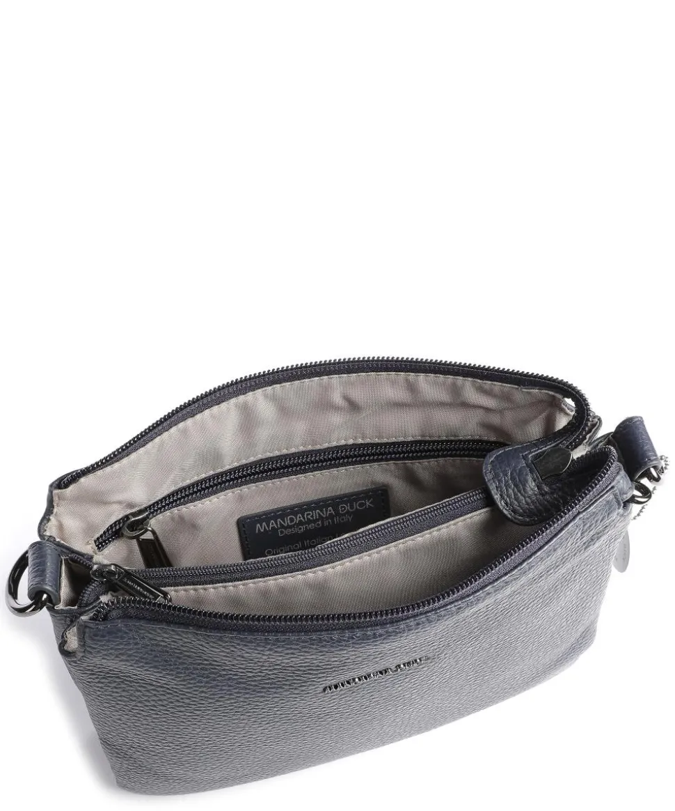 Mellow Leather Umhängetasche genarbtes Kalbsleder navy