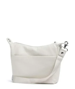 Mellow Leather Umhängetasche genarbtes Kalbsleder creme