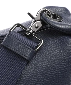 Mellow Leather Umhängetasche genarbtes Kalbsleder navy