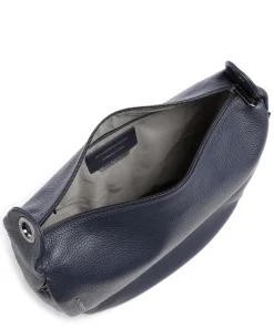 Mellow Leather Umhängetasche genarbtes Kalbsleder navy