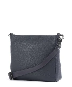 Mellow Leather Umhängetasche genarbtes Kalbsleder dunkelblau