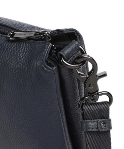 Mellow Leather Umhängetasche genarbtes Kalbsleder dunkelblau