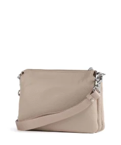 Mellow Leather Umhängetasche genarbtes Kalbsleder taupe