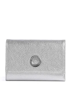 Mellow Metal Geldbörse genarbtes Kalbsleder silber