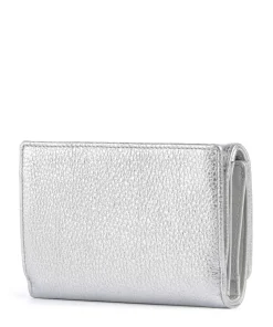Mellow Metal Geldbörse genarbtes Kalbsleder silber