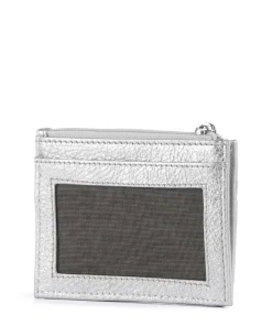 Mellow Metal Kreditkartenetui genarbtes Kalbsleder silber