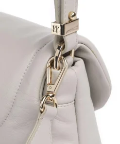 Melville S. Schultertasche fein genarbtes Leder hellgrau