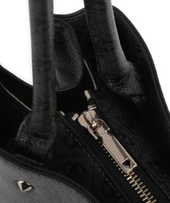 Meridian 4G Logo Schultertasche Lederimitat anthrazit