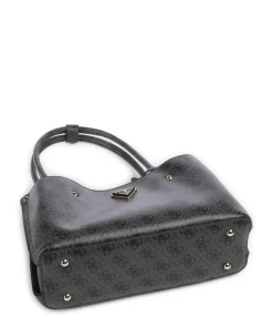 Meridian 4G Logo Schultertasche Lederimitat anthrazit