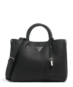 Meridian Handtasche Lederimitat schwarz