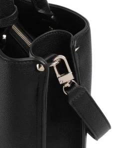 Meridian Handtasche Lederimitat schwarz