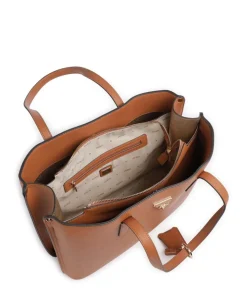 Meridian Shopper Lederimitat cognac