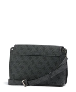 Meridian Umhängetasche Lederimitat dunkelgrau