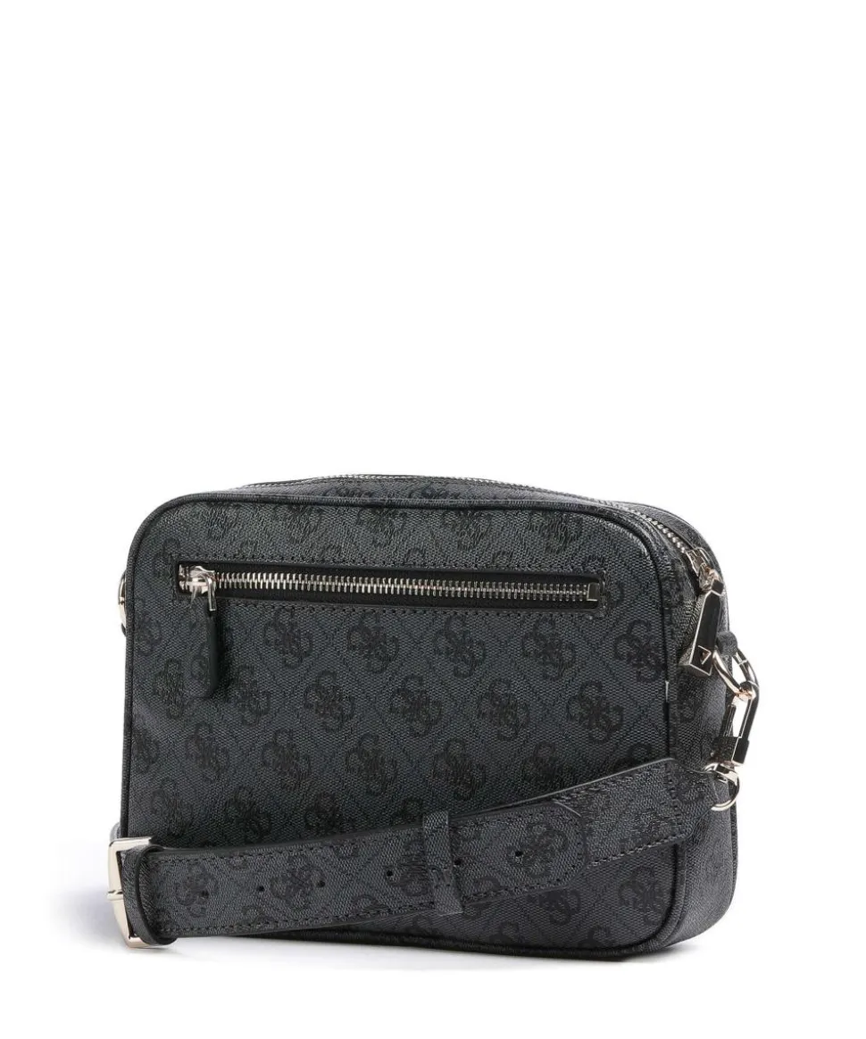 Meridian Umhängetasche Lederimitat dunkelgrau