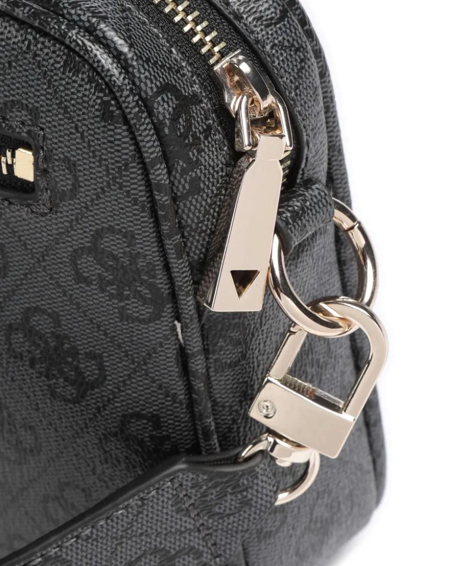 Meridian Umhängetasche Lederimitat dunkelgrau