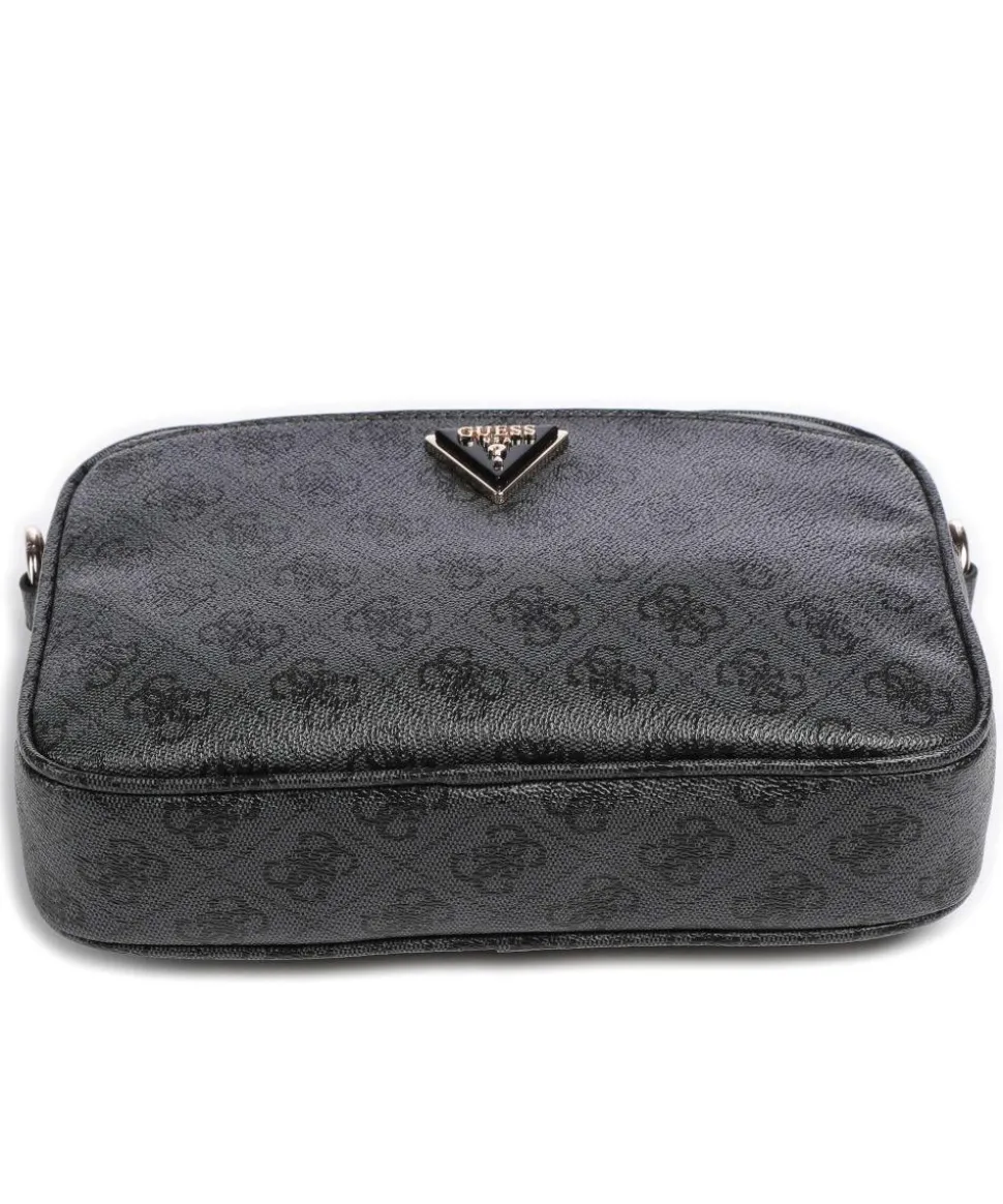 Meridian Umhängetasche Lederimitat dunkelgrau