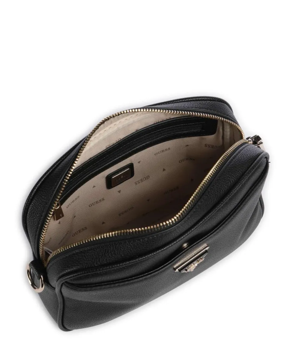 Meridian Umhängetasche Lederimitat schwarz