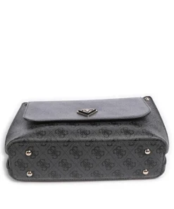 Meridian Umhängetasche Lederimitat dunkelgrau