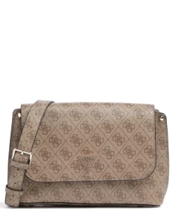 Meridian Umhängetasche Lederimitat hellbraun