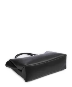 Meridiana L Shopper fein genarbtes Leder schwarz