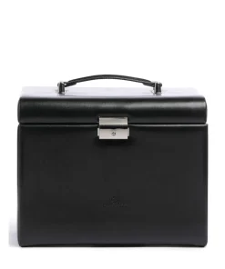 Merino 5 Etagen Schmuckkasten Lederimitat schwarz