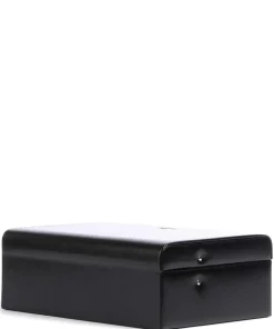 Merino 4 Etagen Schmuckkasten Lederimitat schwarz