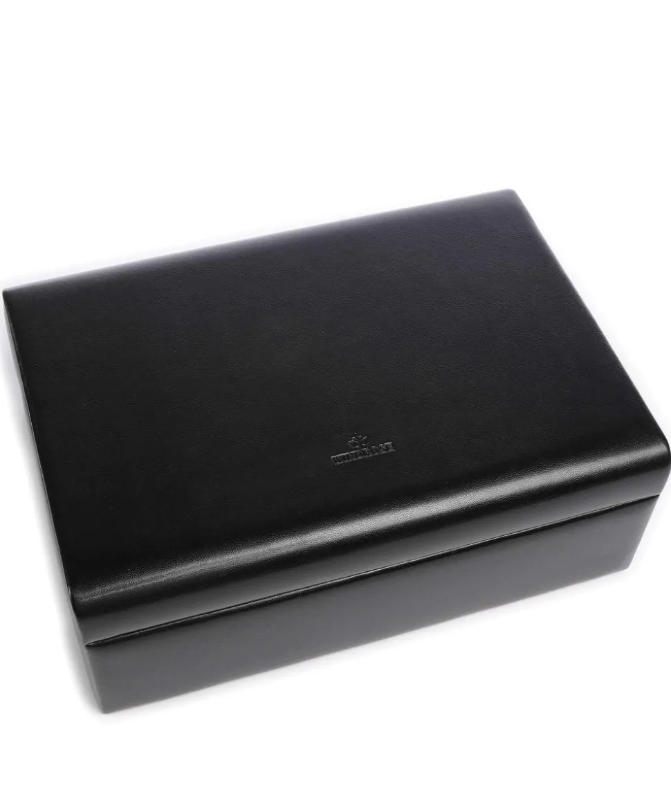 Merino 4 Etagen Schmuckkasten Lederimitat schwarz