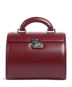 Merino 4 Etagen Schmuckkasten Lederimitat dunkelrot