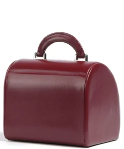 Merino 4 Etagen Schmuckkasten Lederimitat dunkelrot