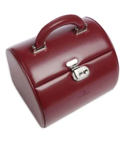 Merino 4 Etagen Schmuckkasten Lederimitat dunkelrot