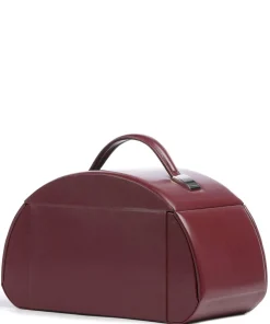 Merino 4 Etagen Schmuckkasten Lederimitat rot