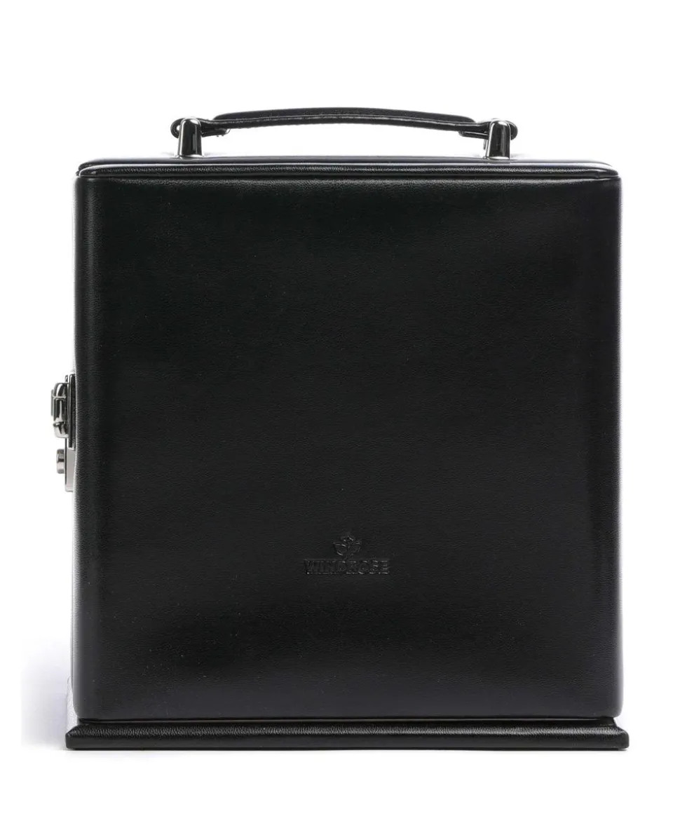 Merino 5 Etagen Schmuckkasten Lederimitat schwarz