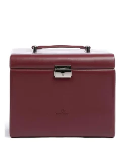 Merino 5 Etagen Schmuckkasten Lederimitat rot