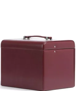 Merino 5 Etagen Schmuckkasten Lederimitat rot