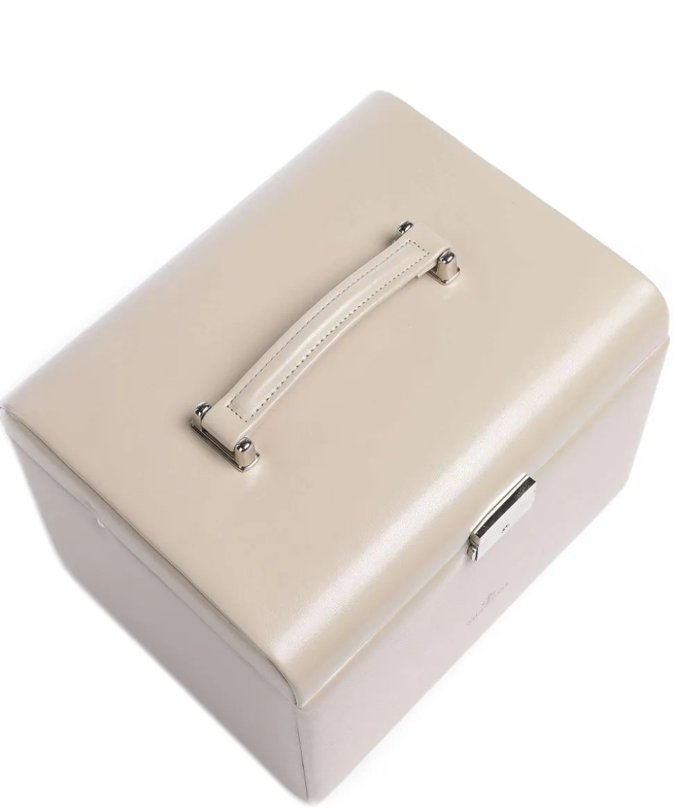 Merino Moda Schmuckkasten Lederimitat beige