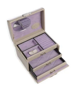 Merino Moda Schmuckkasten Lederimitat beige