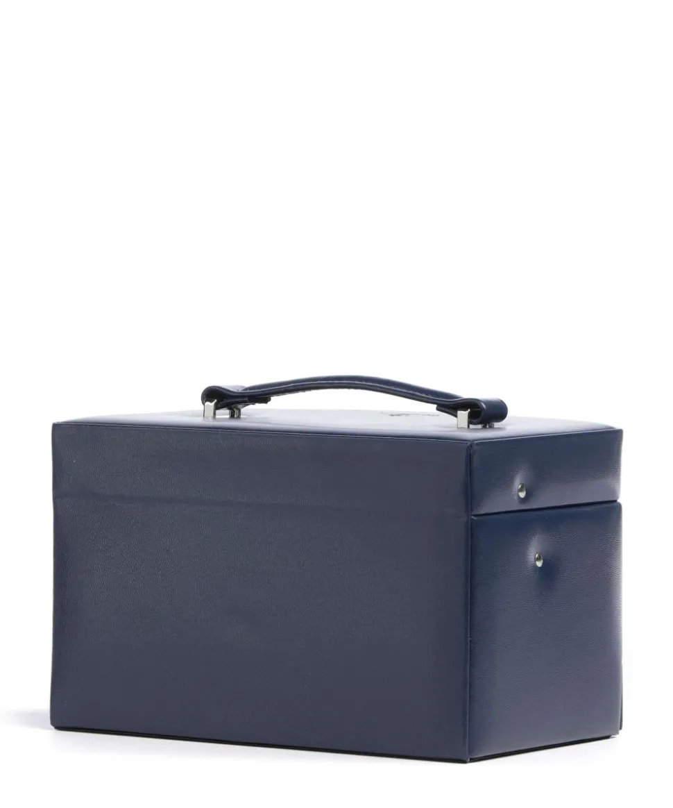 Merino Moda Schmuckkasten Lederimitat dunkelblau