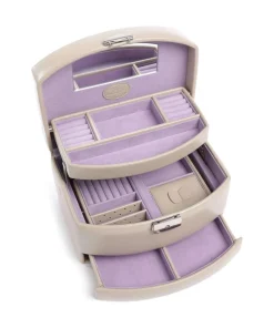 Merino Moda Schmuckkasten Lederimitat beige