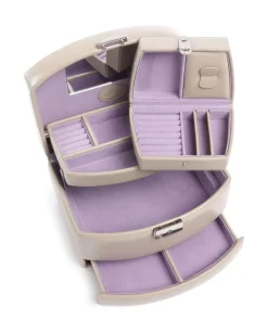 Merino Moda Schmuckkasten Lederimitat beige