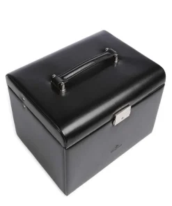 Merino Moda Schmuckkasten Lederimitat schwarz