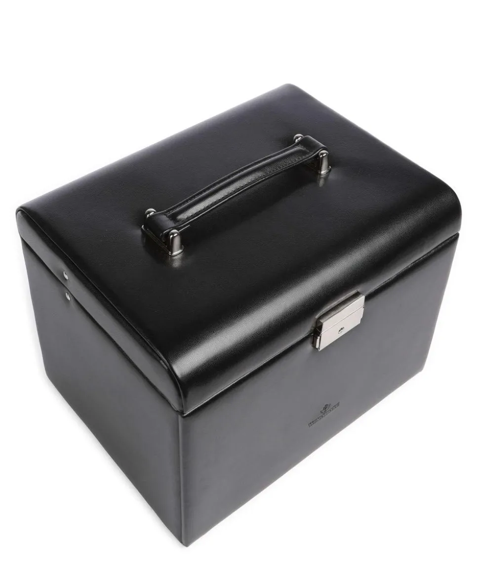 Merino Moda Schmuckkasten Lederimitat schwarz