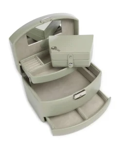 Merino Moda Schmuckkasten Lederimitat pistazie