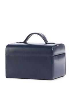 Merino Moda Schmuckkasten Lederimitat dunkelblau