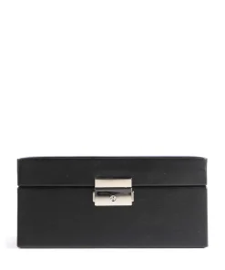 Merino Schmuckkasten Kunstfaser schwarz