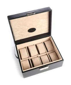 Merino Schmuckkasten Kunstfaser schwarz