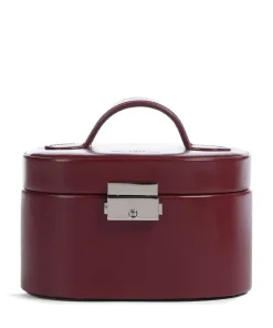 Merino Schmuckkasten Lederimitat dunkelrot