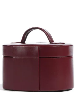 Merino Schmuckkasten Lederimitat dunkelrot