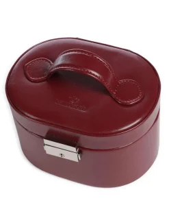 Merino Schmuckkasten Lederimitat dunkelrot