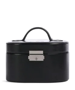 Merino Schmuckkasten Lederimitat schwarz